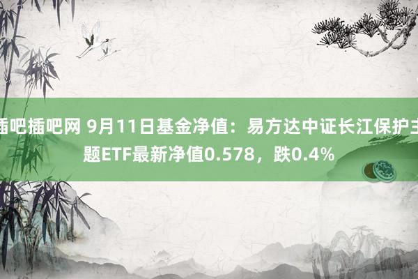 插吧插吧网 9月11日基金净值：易方达中证长江保护主题ETF最新净值0.578，跌0.4%