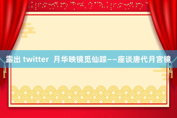 露出 twitter  月华映镜觅仙踪——座谈唐代月宫镜