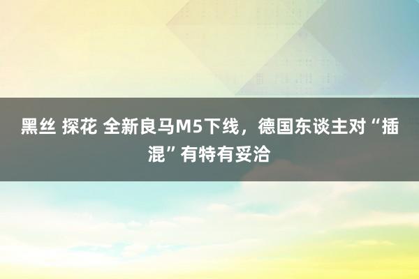 黑丝 探花 全新良马M5下线，德国东谈主对“插混”有特有妥洽