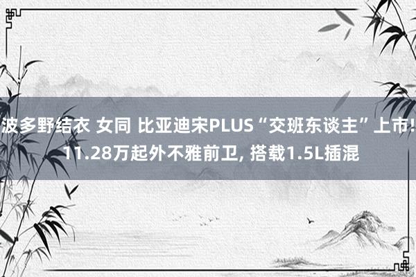 波多野结衣 女同 比亚迪宋PLUS“交班东谈主”上市! 11.28万起外不雅前卫， 搭载1.5L插混