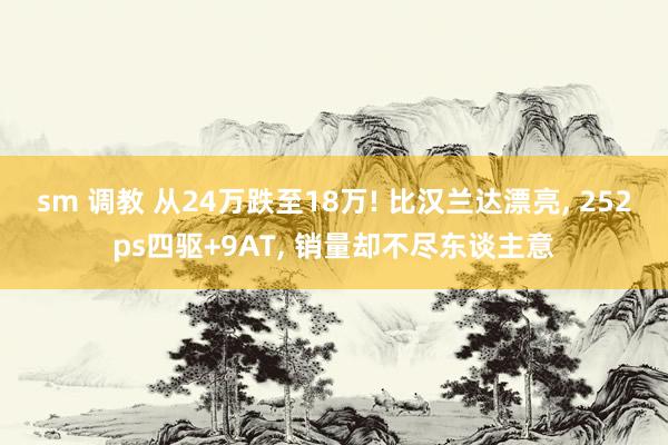 sm 调教 从24万跌至18万! 比汉兰达漂亮， 252ps四驱+9AT， 销量却不尽东谈主意