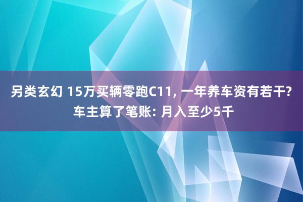 另类玄幻 15万买辆零跑C11， 一年养车资有若干? 车主算了笔账: 月入至少5千