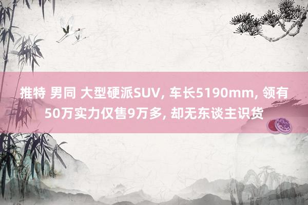 推特 男同 大型硬派SUV， 车长5190mm， 领有50万实力仅售9万多， 却无东谈主识货