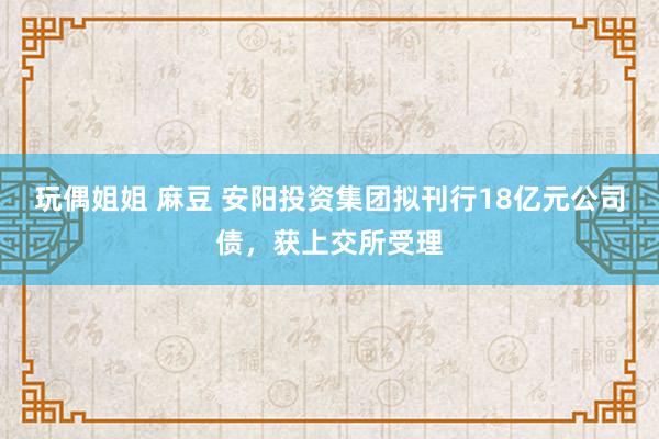 玩偶姐姐 麻豆 安阳投资集团拟刊行18亿元公司债，获上交所受理