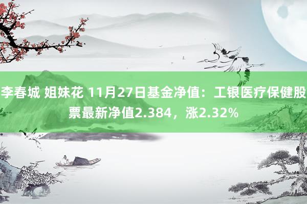 李春城 姐妹花 11月27日基金净值：工银医疗保健股票最新净值2.384，涨2.32%