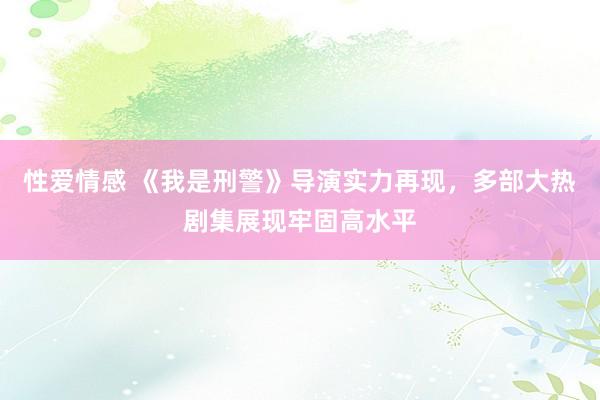 性爱情感 《我是刑警》导演实力再现，多部大热剧集展现牢固高水平