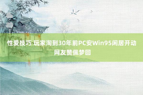 性爱技巧 玩家淘到30年前PC安Win95闲居开动 网友赞佩梦回