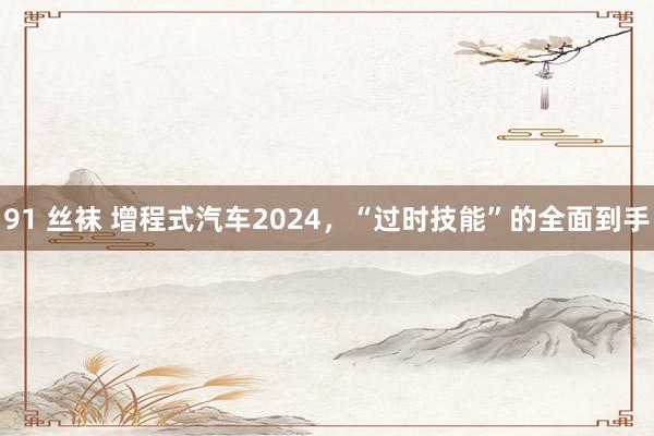 91 丝袜 增程式汽车2024，“过时技能”的全面到手