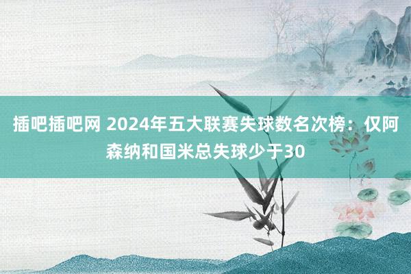 插吧插吧网 2024年五大联赛失球数名次榜：仅阿森纳和国米总失球少于30